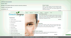 Desktop Screenshot of cosmeticsurgeondelhi.net